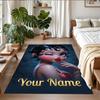 Crystal Velvet Rug Custom Name Text, Soft Non Slip Floor Mat Home DecorBetty Boop