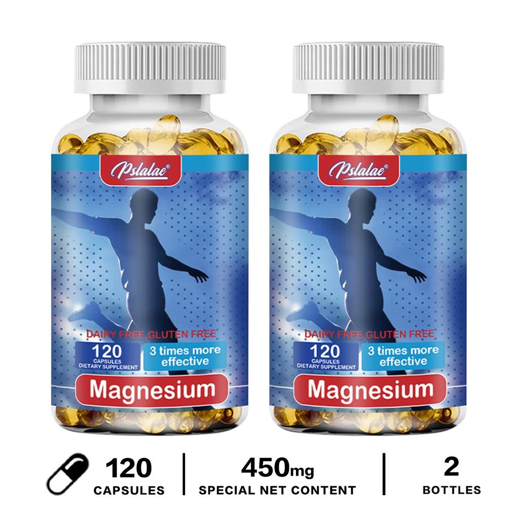 Pslalae - 380mg Magnesium Supplement - Contains Vitamins - Muscle and Nerve Health
