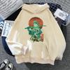 Demon Slayer Japanese anime hoodie 2000s Japanese style Y2k men's fashion casual hoodie Harajuku cartoon hoodie