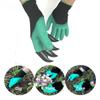 4 Hand Claw ABS Plastic Garden Rubber Gloves Gardening Digging Planting Durable Waterproof Work Glove Outdoor Gadgets KTY