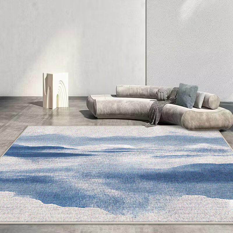Скандинавский Абстрактный Ковер Гостиная Рендеринг Декорация Диван Синий Ковры Большой Площади Уличный Активный Нескользящий Коврик Настраиваемый