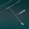 Necklace Women Men Minimalist Cross Chain No Pendant Neutral Style Vintage Collarbone
