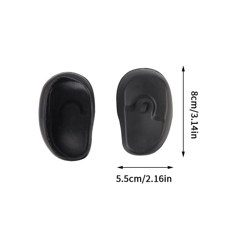 1 пара силиконовых накладок на уши для окрашивания волос, водонепроницаемые защитные накладки для ушей для душа, шапочки-наушники для салона парикмахерской