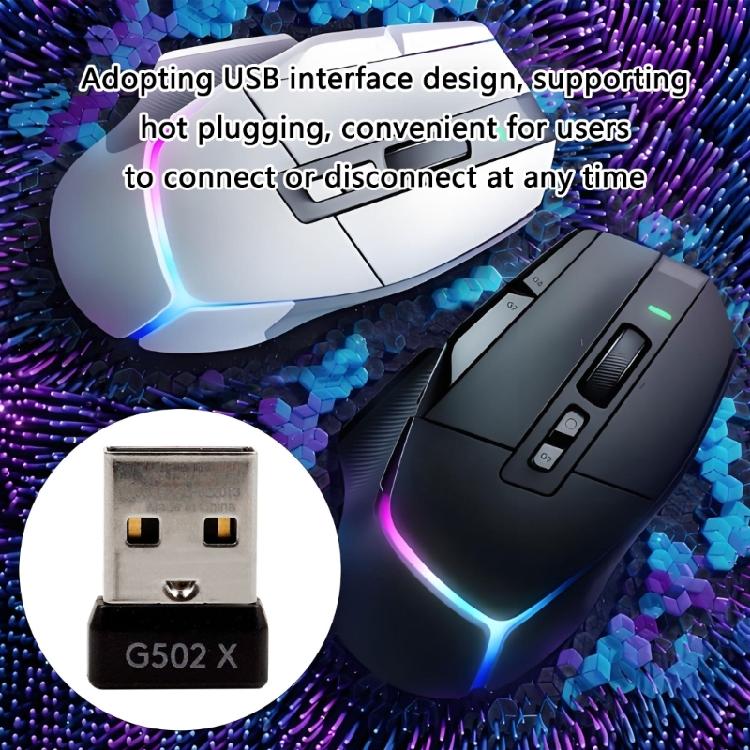 Efficient USB Adapter for G502 X / G502 X PlusLightspeed Mouse Receiver Adapter Provide Uninterrupted Connectivity