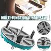 1/2Pcs Round Hole Saw Tools Safe To Use Wide Application 3-Teeth 45-130mm Adjustable Hole Opener Tools for Woodworking