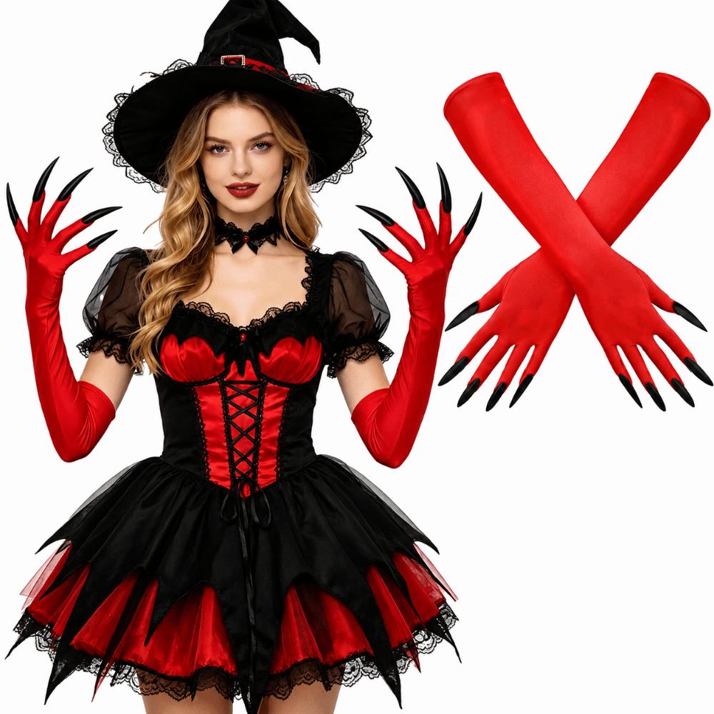 Funny Long Nails Gloves Cosplay Costume Props Paw Gloves Halloween Party