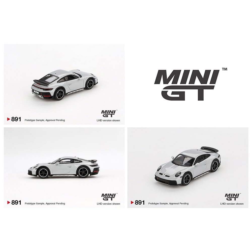 MINI GT Масштаб 164 MiJo TOYS - Porsche 911 Dakar (Ледяной Серый Металлик)