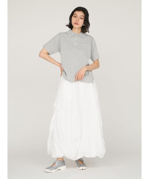 Топ поло вязаный с логотипом Emi, размер свободный, 13WNT254051, Женский, LGRY,