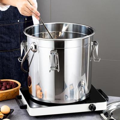 Герметичное ведро из нержавеющей стали с ручкой Легкая очистка Кухонная молочная фляга Контейнер для транспортировки для