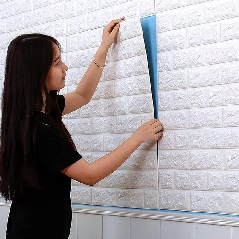 1/5/10 шт. 70*77 см пенопластовые 3d стерео обои против столкновений гибкая упаковка украшения водонепроницаемые обои