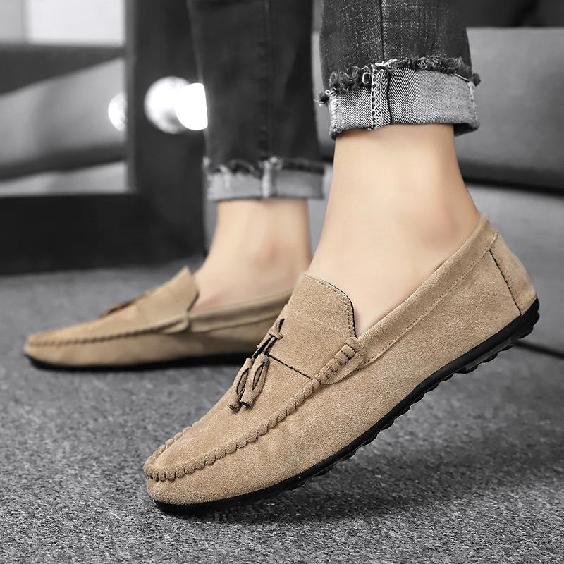 Кожаные мужские лоферы Zapatos De Hombre Мужская обувь Повседневная обувь для бизнеса Зеленые Оранжевые Мокасины Плоская подошва