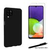 Protective Case - Toproduits® - Samsung Galaxy A22 4G - Black - Tempered Glass - Stylus Included