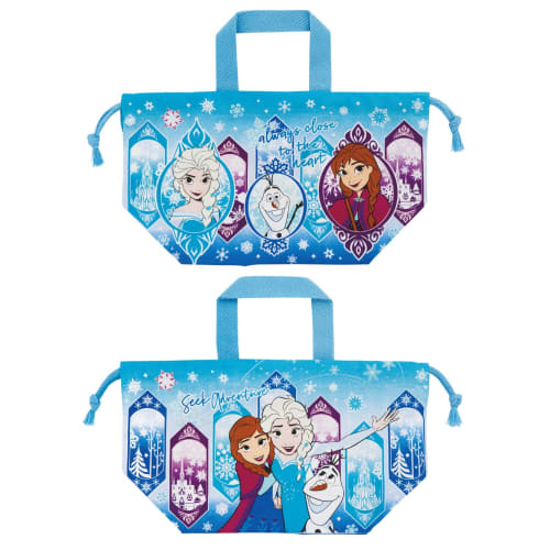 Skater Lunch Box Drawstring Bag for Children Made In Japan Disney Frozen 25 Girls KB7