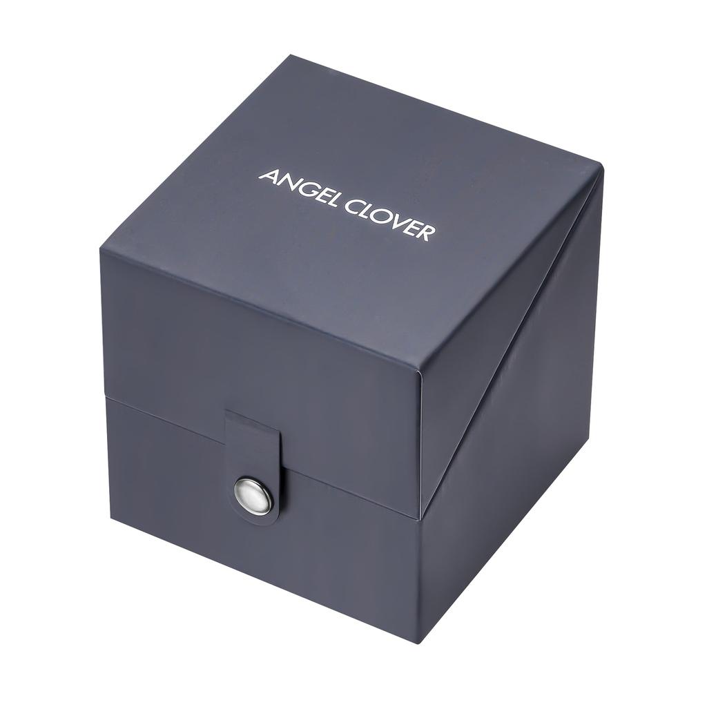 Angel Clover LUCE SOLAR Solar Movement Chronograph Water Resistant for Everyday LUS44PWHNV Watch, Use, Men's,