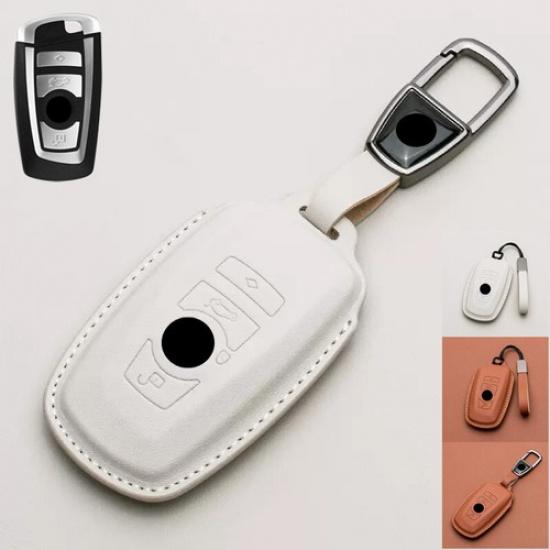 Genuine Leather Car Key Case Cover For BMW X3 X4 X5 X6 M2 M3 M4 M5 M6 1 2 3 4 5