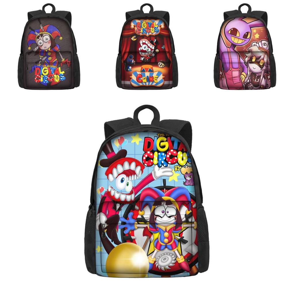 The Amazing Digital Circus School Bag For Boys And Girls Breathable And Durable 3rd-4th Grade Trendy And Cool Style Polyester Material