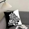 Classic PPunjabB Map Cushion Cover Elegant Comfort Pillowcase Sofa Bed Doublesided Printed Invisible Zipper Home Decor