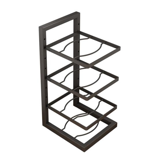 Полка для кастрюли, держатель для крышки кастрюли, нержавеющий, прочный, несущая нагрузку, регулируемая по высоте, универсальная стойка для крышки кастрюли, многофункциональный кухонный органайзер