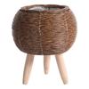 Rattan Woven Flower Pot With Removable Legs Wove Plant Stand High Quality Flower Planters