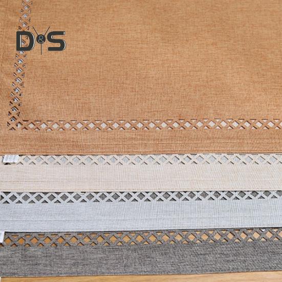 Водонепроницаемый коврик под приборы, геометрический, с выемкой, квадратной формы, утолщенный, термостойкий, нескользящий, для вечеринок, свадеб, банкетов, украшения стола, обеденного кухонного коврика