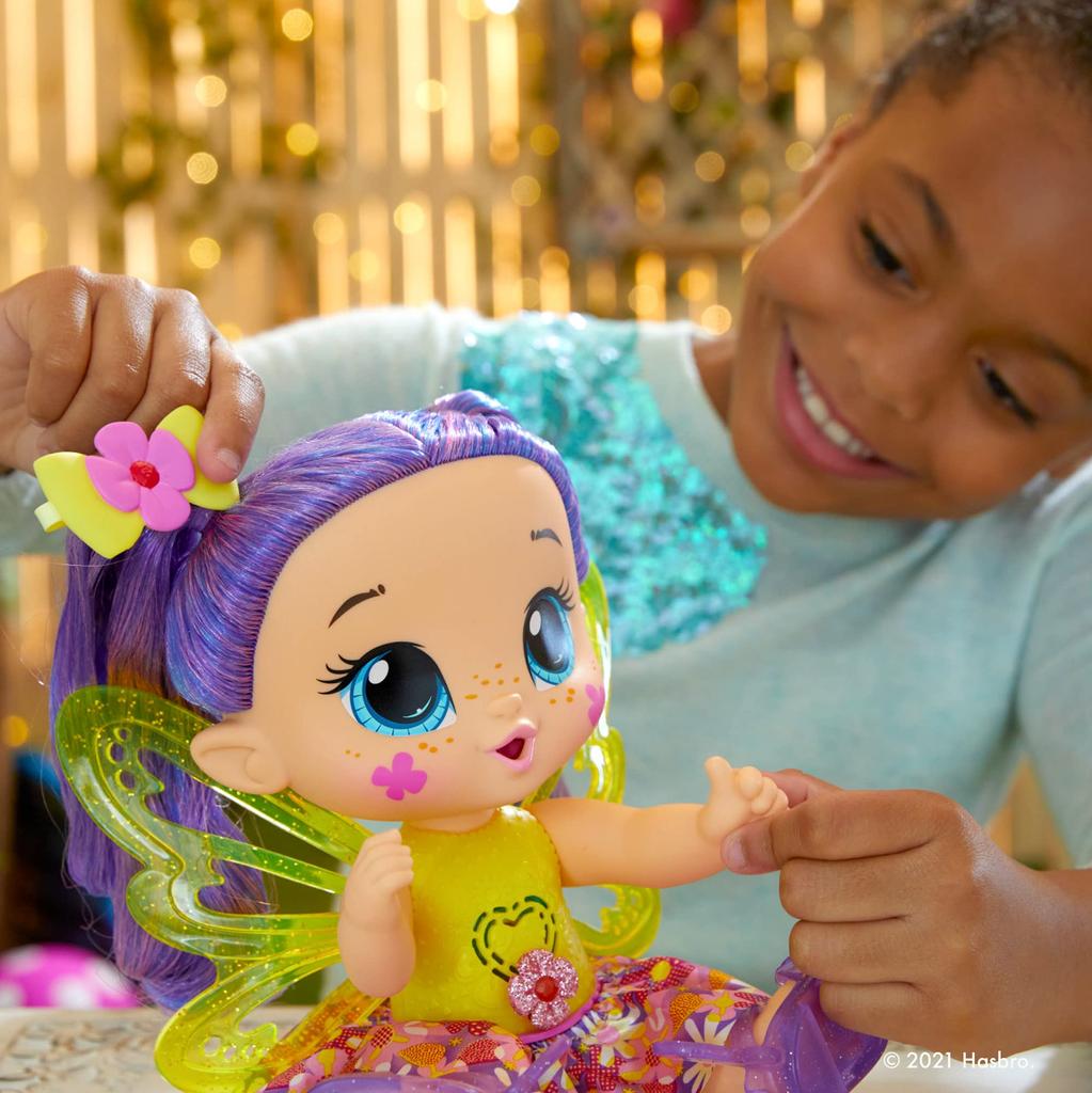 Hasbro Baby Alive GloPixies Siena Sparkle F2593, интерактивная электрическая кукла 26,7 см, светящаяся в темноте, для детей от 3 лет. Подлинный.