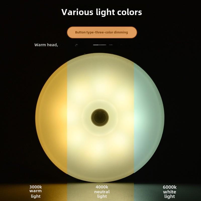 Перезаряжаемый интеллектуальный ночник с датчиком движения для установки у кровати, в шкафу или в проходе