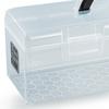 Clear Painting Brush Case Plastic Calligraphy Toolbox Marker Pen Storage Holder  Stationery Storage
