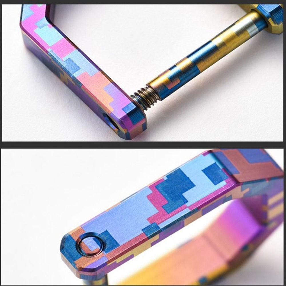 Portable Titanium Horseshoe Buckles Multifunctional Keychain Hooks Outdoor Accessories