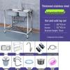 MDNG Stainless Steel Kitchen Sink with Stand