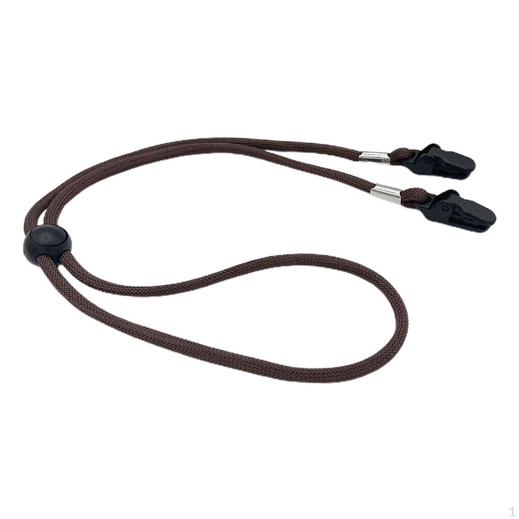 Hat Band Clips Cap with Cord Locks Polyester Leash Clip Holder for Camping
