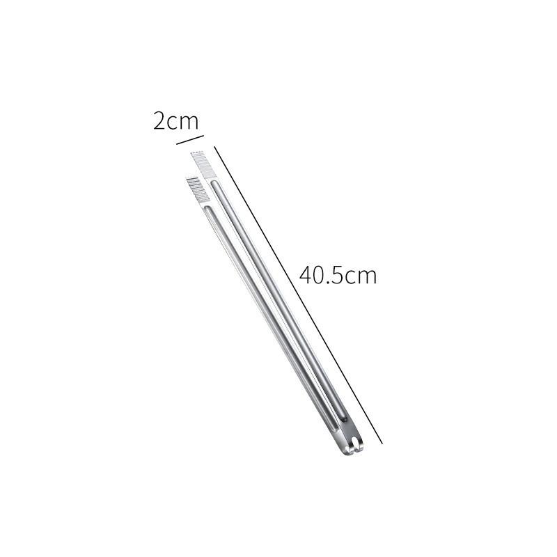 Korean Stainless Steel Barbecue Tongs Thicken Food Serving Clip Ice-Cube Clamp Restaurant Buffet Bar Tools