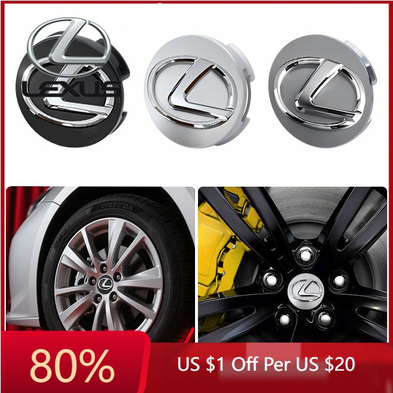 2026 Hot Interior Stickers 4PCar Wheel Tire Rim Cover Center Hub Cap Decoration For Lexus LS LC RZ IS350 ES300 GS350 CT200h GX46 KLUWV1