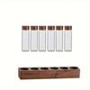 Coffee Bean Sorting Test Tube Glass Display Rack To Store Coffee Beans for Coffee Shop Display Storage Rack for Coffee Storage Kitchen Supplies