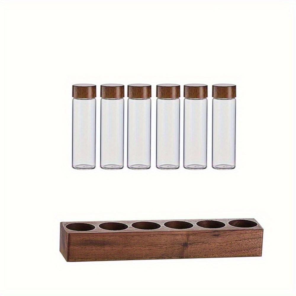 Coffee Bean Sorting Test Tube Glass Display Rack To Store Coffee Beans for Coffee Shop Display Storage Rack for Coffee Storage Kitchen Supplies