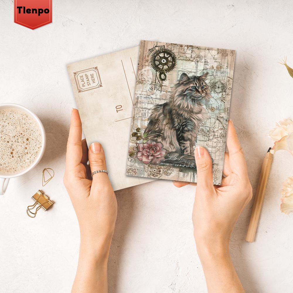 32pcs, Retro Punk Postcard, Mechanical, Birthday/Anniversary Gift, Collectible, Suitable for Gift Giving, Can Be Mailed.