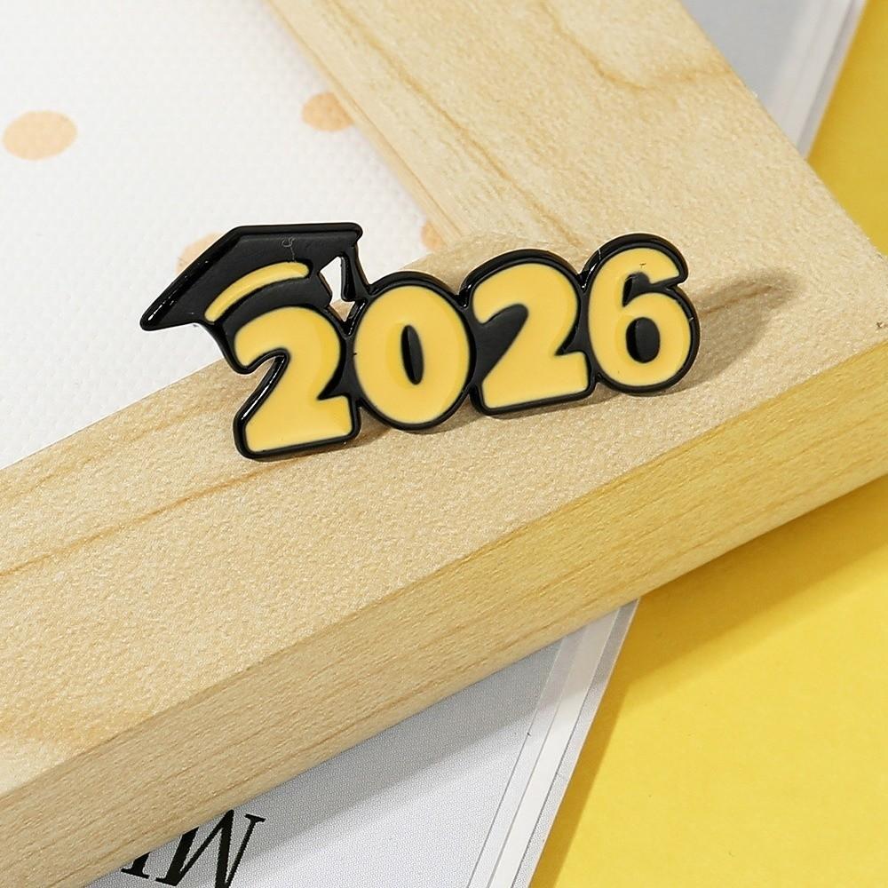 Черные Золотые Броши в виде Академической Шапочки Выпуск 2026 Брошь в виде Докторской Шапки Академические Торжества