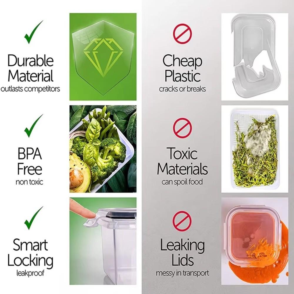 Крышка для сохранения свежести Контейнеры для хранения продуктов Безопасные для микроволновой печи Контейнеры для приготовления еды Кухонное использование