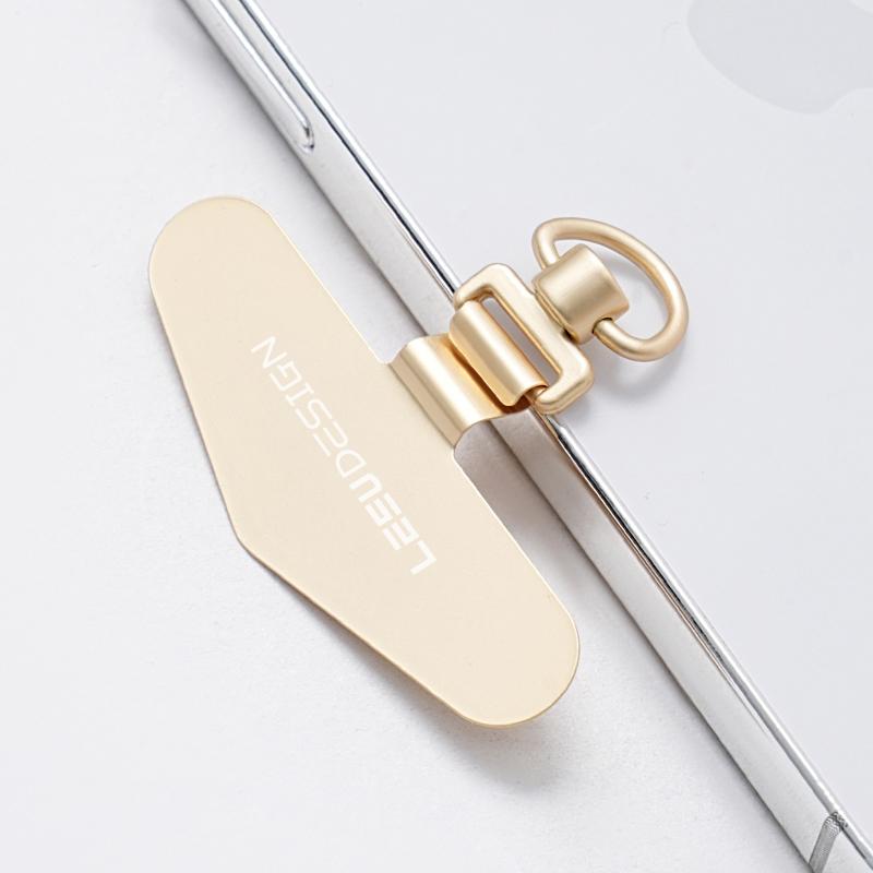 LEEU DESIGN Ультратонкие крепежные элементы для телефона для чехла, ремешок, защита от потери, металлическая защитная накладка