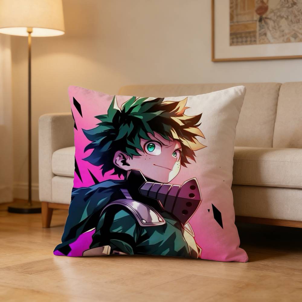 H-Hero Academia Deku Bakugo Todoroki Pillow Case For Sofa Living Room Home Office Decor Protective Cover