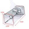 Foldable Fishing Net Dip Net Fish Cage Nylon Steel Wire Fishing Trap Cage