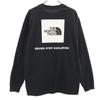 The North Face Мужская футболка с длинным рукавом и квадратным логотипом сзади, бывшая в употреблении