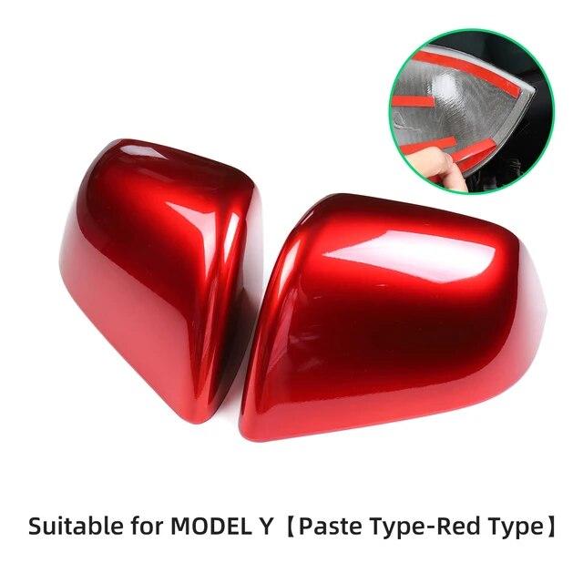 Для Tesla Model 3 YX Защитная крышка внешнего зеркала из углеродного волокна Piano Black Версия 2023 Аксессуары для корпуса зеркала заднего вида