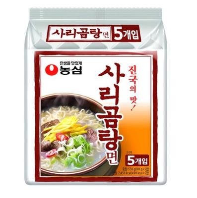 Nongshim Саригомтанг Корейский суп из говяжьих костей Лапша 110г x 5 упаковок