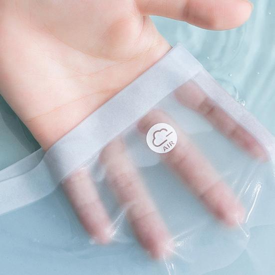 Women Underpants Ultrathin Seamless Ice SIlk Solid Color Low Waist Quick-drying Moisture-wicking Elastic Lady Briefs