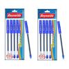 REYNOLDS JIFFY Гелевая ручка Сумка Упаковка 2 x 5 Ручек Синий 0,5 мм Тонкое письмо для Офиса, Школы и Дома