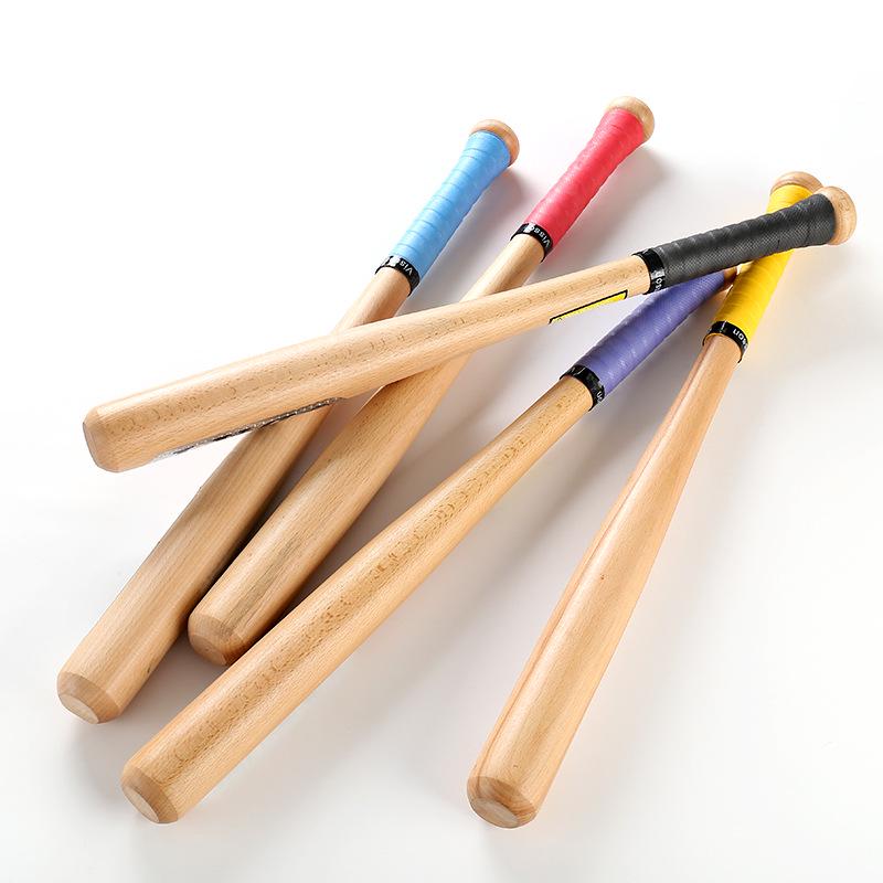 Solid Beech Heavy-Duty Polished Wood Baseball Bat