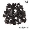 100Pcs/Pack U-Type R-Type Nylon Clamp Cable Clips Plastic Hose Fasteners Mount Fix Hardware Electrical Fitting Wire Management