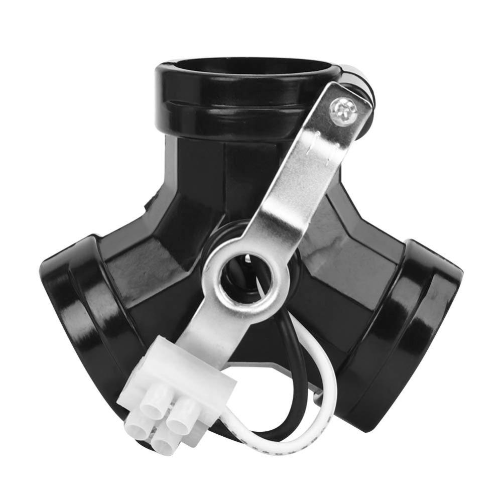 2Pcs Black Light Bulb Socket Splitters Phenolic Three-pronged Lamp Holder  Electrician