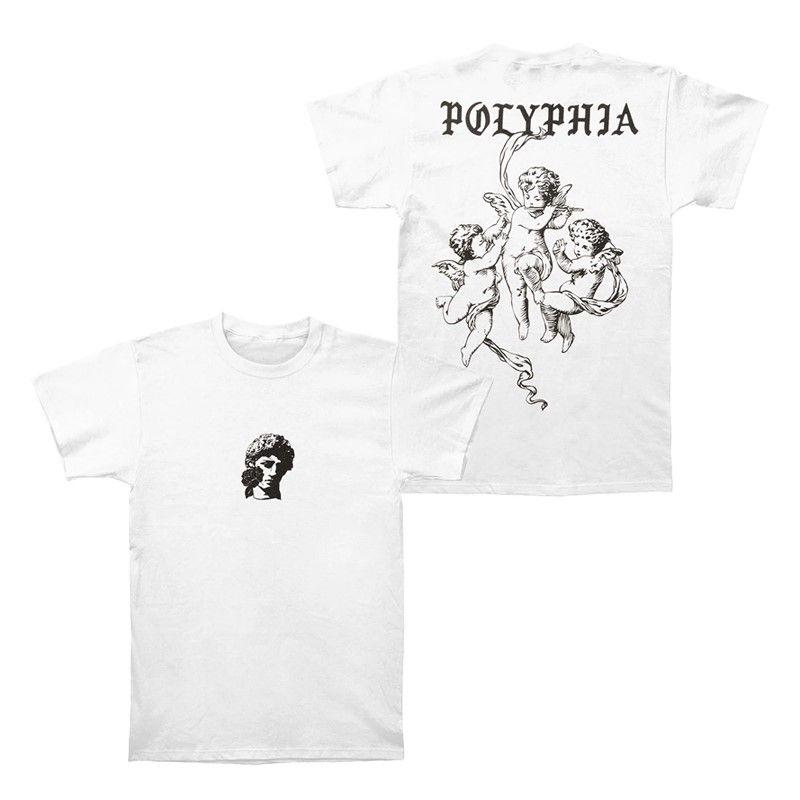 Y2k Polyphia Band American Avantgarde Metal Dark Rock High Street Loosefitting Unisexs Tshirt Short Sleeves