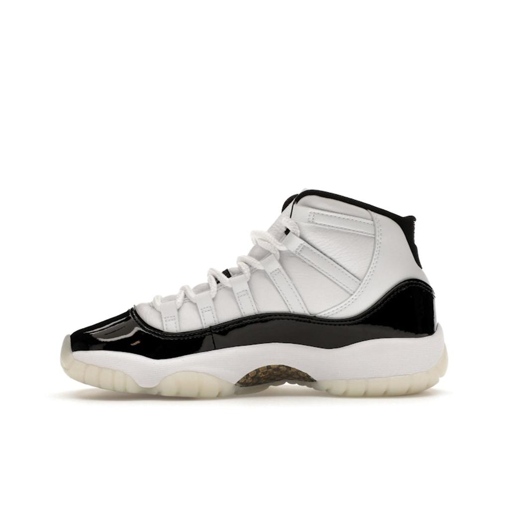 Детские кроссовки Air Jordan 11 Retro GS Gratitude / Defining Moments Белый Черный Металлик-Золотой 378038-170